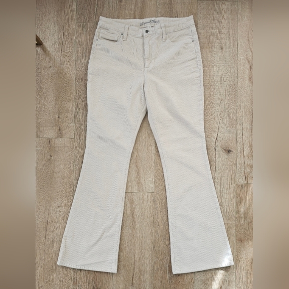 Universal Thread Corduroy Cream Flare Pants - Picture 1 of 3